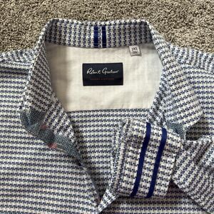 ROBERT GRAHAM Modern Americana Houndstooth Flip Cuff Shirt Men’s Size 2XL